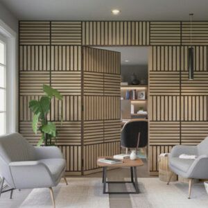 Panel decorativo madera, especial puerta